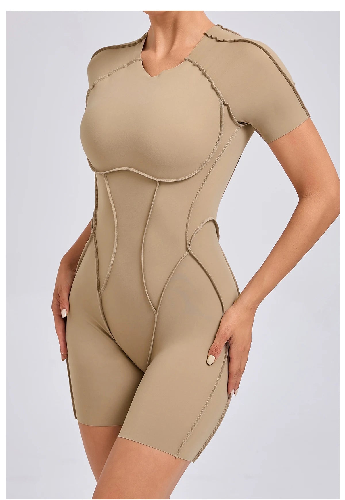 Short Jumpsuit Gym Clothes For Women Sportswear Fitness Overalls Backless Scrunch Booty Yoga Suit Sports Set Outfit ShedPoundsPortal