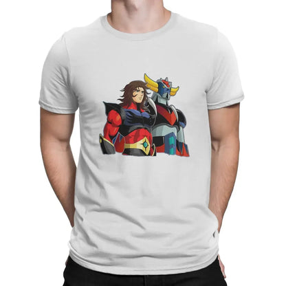Mens New  Clothing Summer  Cotton  Actarus Classic UFO Robot Goldrake Grendizer Anime Men T Shirt Gothic Crewneck ShedPoundsPortal