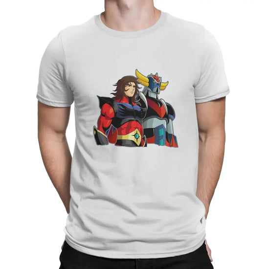 Mens New  Clothing Summer  Cotton  Actarus Classic UFO Robot Goldrake Grendizer Anime Men T Shirt Gothic Crewneck ShedPoundsPortal