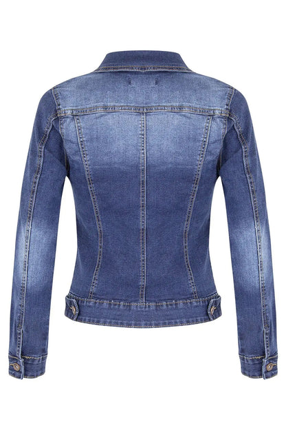 Women Denim Coat Coats Turn Down Collar Spring Maxi Jacket Open Stitch Streetwear Single Breasted Casual Jackets Biker Punk ShedPoundsPortal
