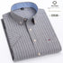 Cotton Fabric Breathable Men Oxford Short Sleeve Summer Plaid Striped Male Shirt Business Regular Fit Oversized Clothes ShedPoundsPortal
