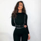 Sexy Black Jumpsuits Women New Autumn Long Sleeve Solid Bodycon Sports Rompers Female Streetwear Casual Skinny Fashion Overall ShedPoundsPortal