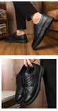 Leather Shoes for Men Luxury High Quality Brogue Shoes comfortable Soft Sole Men&