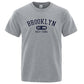Brooklyn Est.1998 New York Letter T Shirts Man Casual Crewneck Streetwear Breathable Fashion Summer Tops Cotton Loose T-Shirts ShedPoundsPortal