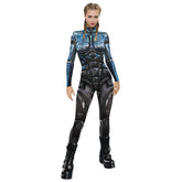Popular Halloween Jumpsuit Sexy Print Cos Futuristic Clothing Tight Jumpsuit Wholesale Women Clothes Rompers Womens Combinaison ShedPoundsPortal