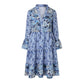 Dresses For Women Summer Casual Plus Size Womens Vintage Ethnic Printed Tassel Tie Neck Loose Fit Bohemian Tunic Woman Clothing