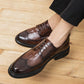 Men Pointed Wedding Formal Oxford Shoes Crocodile pattern Black brown Casual Platform Homecoming Dress Footwear 38-46