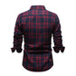 Casual Plaid Long Sleeve Men&