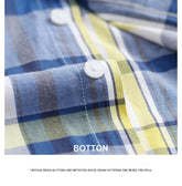 Casual Long-sleeve Shirts for Men Slim Fit Plain Shirt 100%cotton Plaid Striped Tops Soft Designer Fashion Korean Trends Clothes ShedPoundsPortal