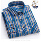plus size 8XL100%cotton sanding long-sleeve shirts for men slim fit casual plain shirt soft palid tops designer elegant clothes
