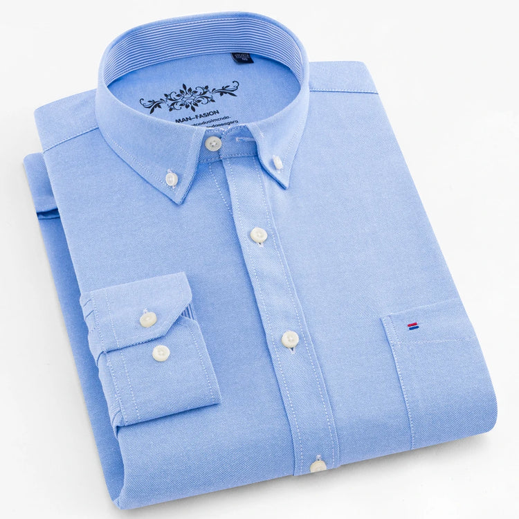 Men's Long Sleeve Shirts | Checkered, Striped & Plain Styles