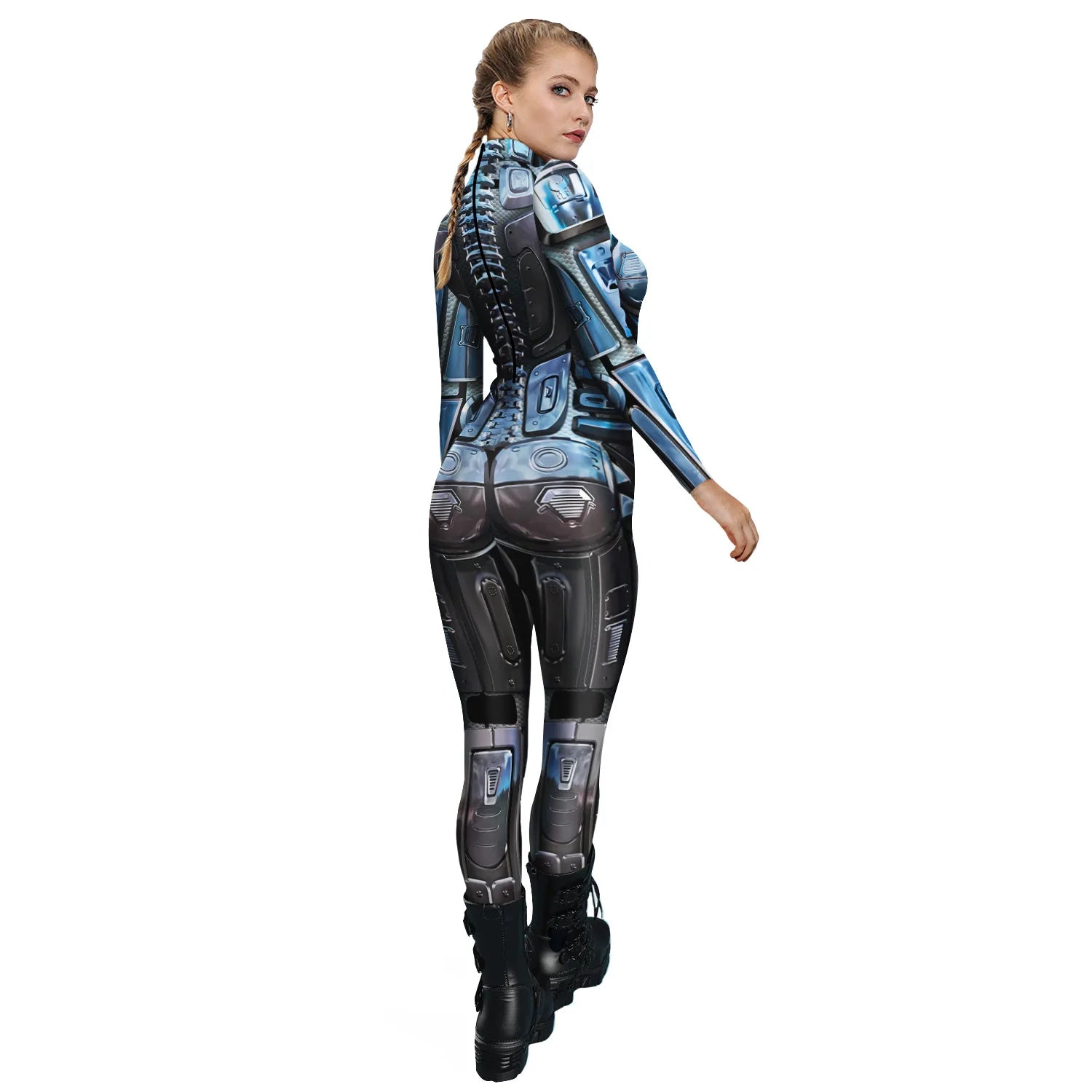 Popular Halloween Jumpsuit Sexy Print Cos Futuristic Clothing Tight Jumpsuit Wholesale Women Clothes Rompers Womens Combinaison ShedPoundsPortal