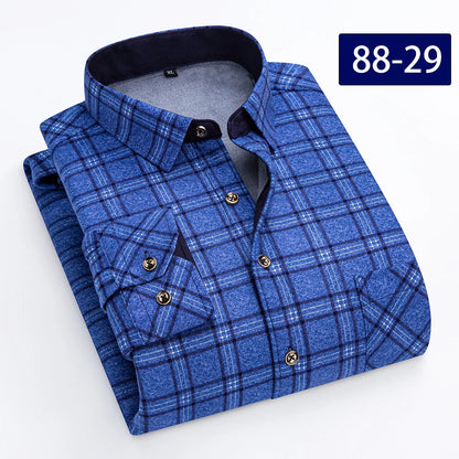 Autumn and winter new fleece shirt men&