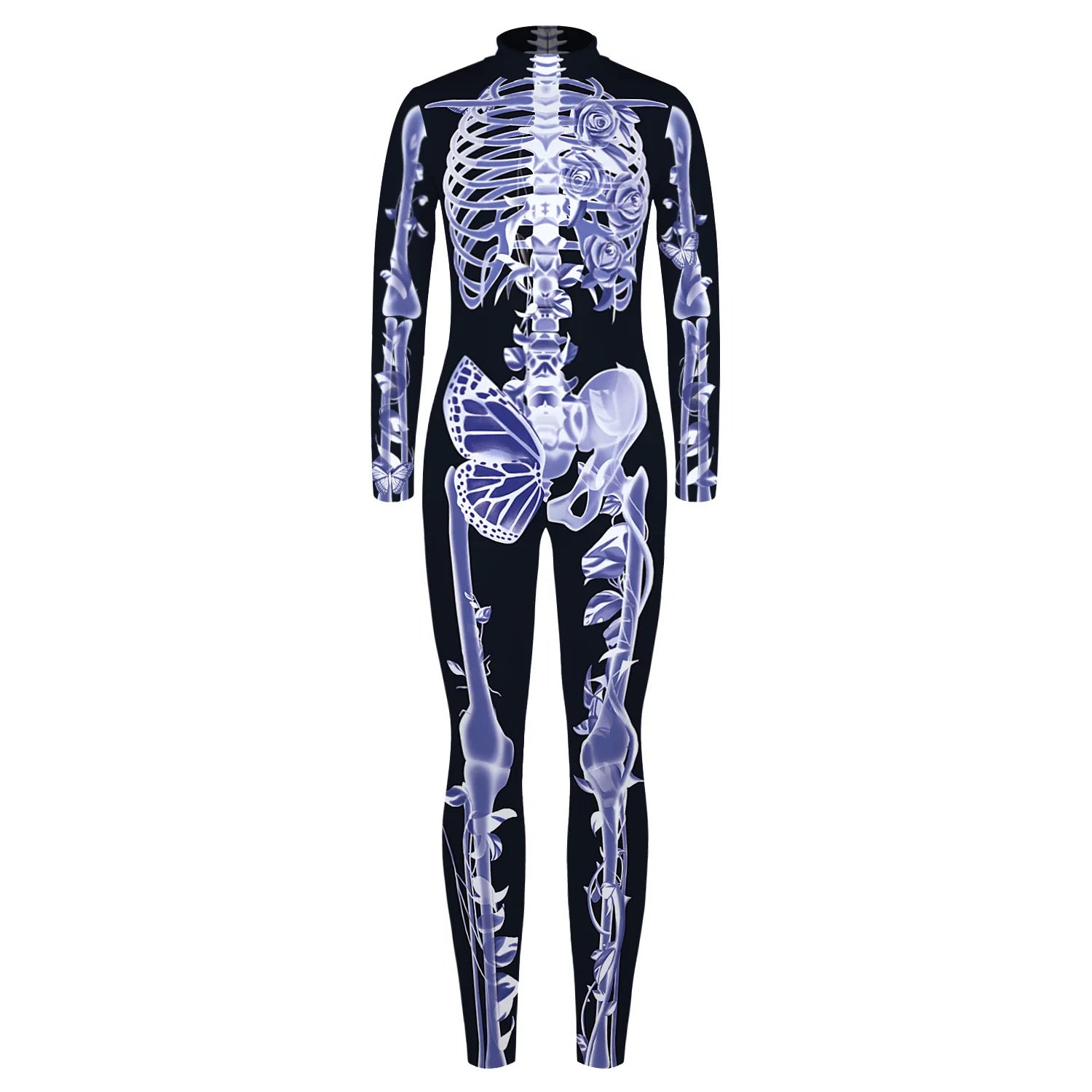 Robot Punk Jumpsuit Catsuit Sexy Female Women Cosplay Costume Skeleton Cyberpunk Steampunk Zentai Suit Halloween Bodysuit ShedPoundsPortal