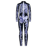 Robot Punk Jumpsuit Catsuit Sexy Female Women Cosplay Costume Skeleton Cyberpunk Steampunk Zentai Suit Halloween Bodysuit ShedPoundsPortal