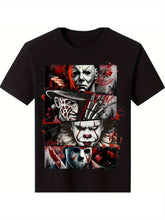 Men’s Horror Icons Cotton Tee | Jason • Freddy • Michael Myers | Casual Streetwear ShedPoundsPortal