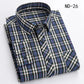 New Cotton Plaid Shirts For Man Long Sleeve Single Pocket Regular Fit Soft Easy Care Classic Dress Casual Shirts Man Clothing ShedPoundsPortal