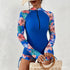 Female Swimsuit With Long Sleeves Swimwear Sports Surfing Tankini Set Beachwear Two-Piece Bathing Suits Pool Women Swimming Suit ShedPoundsPortal