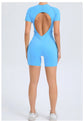 Short Jumpsuit Gym Clothes For Women Sportswear Fitness Overalls Backless Scrunch Booty Yoga Suit Sports Set Outfit ShedPoundsPortal