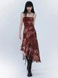 Sexy Dresses for Women 2025 Vestidos De Mujer Tunic Print Sleeveless Backless Robe Femme Fashion Summer Irregular Chiffon Dress ShedPoundsPortal