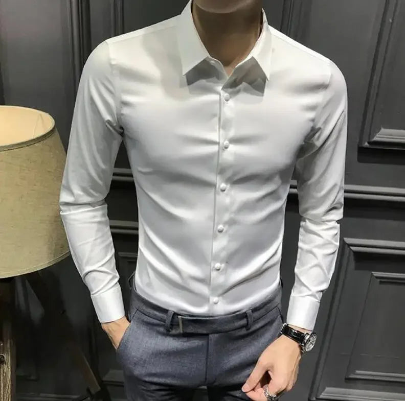 Clothes Business Male Top Plain with Print Men&
