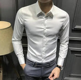 Clothes Business Male Top Plain with Print Men&