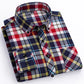 plus size 8XL100%cotton sanding long-sleeve shirts for men slim fit casual plain shirt soft palid tops designer elegant clothes