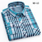 New Cotton Plaid Shirts For Man Long Sleeve Single Pocket Regular Fit Soft Easy Care Classic Dress Casual Shirts Man Clothing