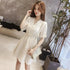Woman Dress White Dresses for Women Chiffon Satin Soft Silk Ruffle Clothing New Features of Clothes Curvy Cheap Casual X Retro G ShedPoundsPortal