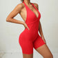 Sporty Jumpsuit Woman Short Lycra Fitness Overalls with Padding Workout Clothes for Women Gym Sets Womens Outfits Sportswear New ShedPoundsPortal