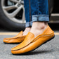 Summer Fashion Men Loafers Italian Casual Luxury Brand Men Shoes Genuine Leather Moccasins Light Breathable Slip on Boat Shoes