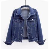 2025 Spring Autumn New Vintage Denim Jacket Women&