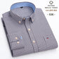 Casual Pure Cotton Oxford Mens Shirts Long Sleeve Plain Soild Regular Fit Fashion Button Man Dress Shirts