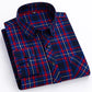 plus size 8XL100%cotton sanding long-sleeve shirts for men slim fit casual plain shirt soft palid tops designer elegant clothes