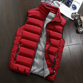 Men Vest Windproof Vest Men Jacket Sleeveless Vest Winter Jacket Casual Coat Men down Cotton Warm Thicken Waistcoat thick gilet ShedPoundsPortal