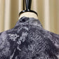 Elegant Dresses Woman 2025 Bow Collar Vintage Printed Full Sleeve A Line Mid Calf Luxury Female Birthday Party Dinner Vestidos