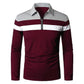Color Block Shirt For Men Spring And Autumn Fashion Striped Color Ma