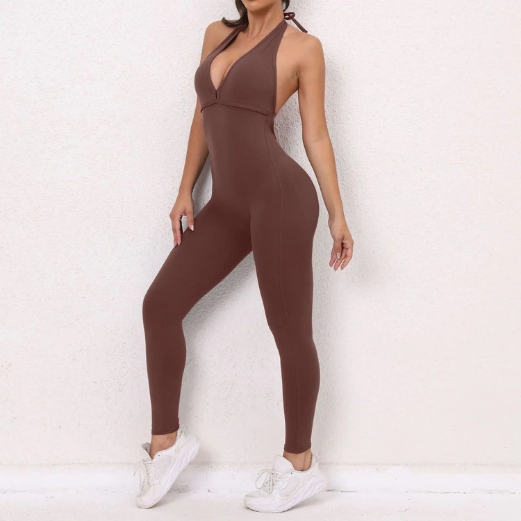 Women Sporty Jumpsuits Fitness Yoga Overalls with Padding Workout Clothes for Women Gym Set Women Bodysuit Sportswear Playsuit ShedPoundsPortal