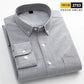 Casual Long-sleeve Shirts for Men Slim Fit Plain Shirt 100%cotton Plaid Striped Tops Soft Designer Fashion Korean Trends Clothes ShedPoundsPortal