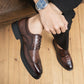 Men Pointed Wedding Formal Oxford Shoes Crocodile pattern Black brown Casual Platform Homecoming Dress Footwear 38-46