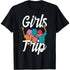 100% Cotton Girls Trip African American Queens Black Women Weekend Trip T-Shirt ShedPoundsPortal