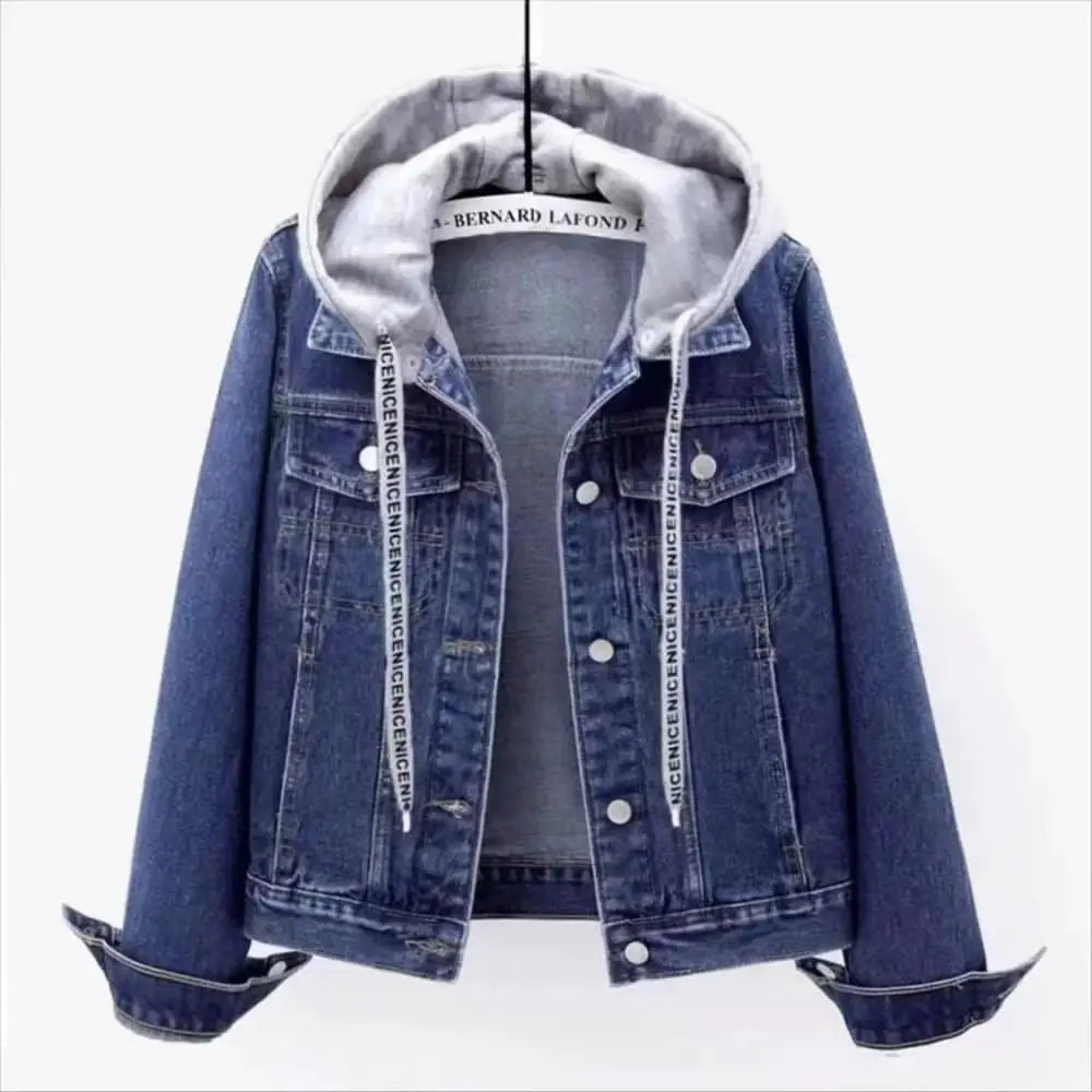 2025 Spring Autumn New Vintage Denim Jacket Women&