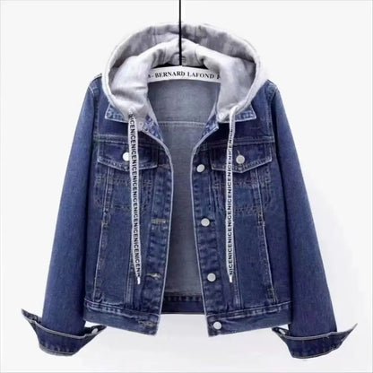 2025 Spring Autumn New Vintage Denim Jacket Women&