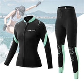 Split Surfing Diving Suit Long Sleeve Sun Protection Women&