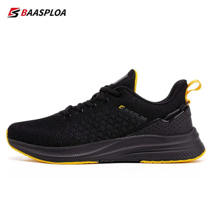 Baasploa Men Running Shoes Lightweight Sport Shoes Mesh Breathable Casual Sneakers Non-Slip Outdoor for Men New Arrival