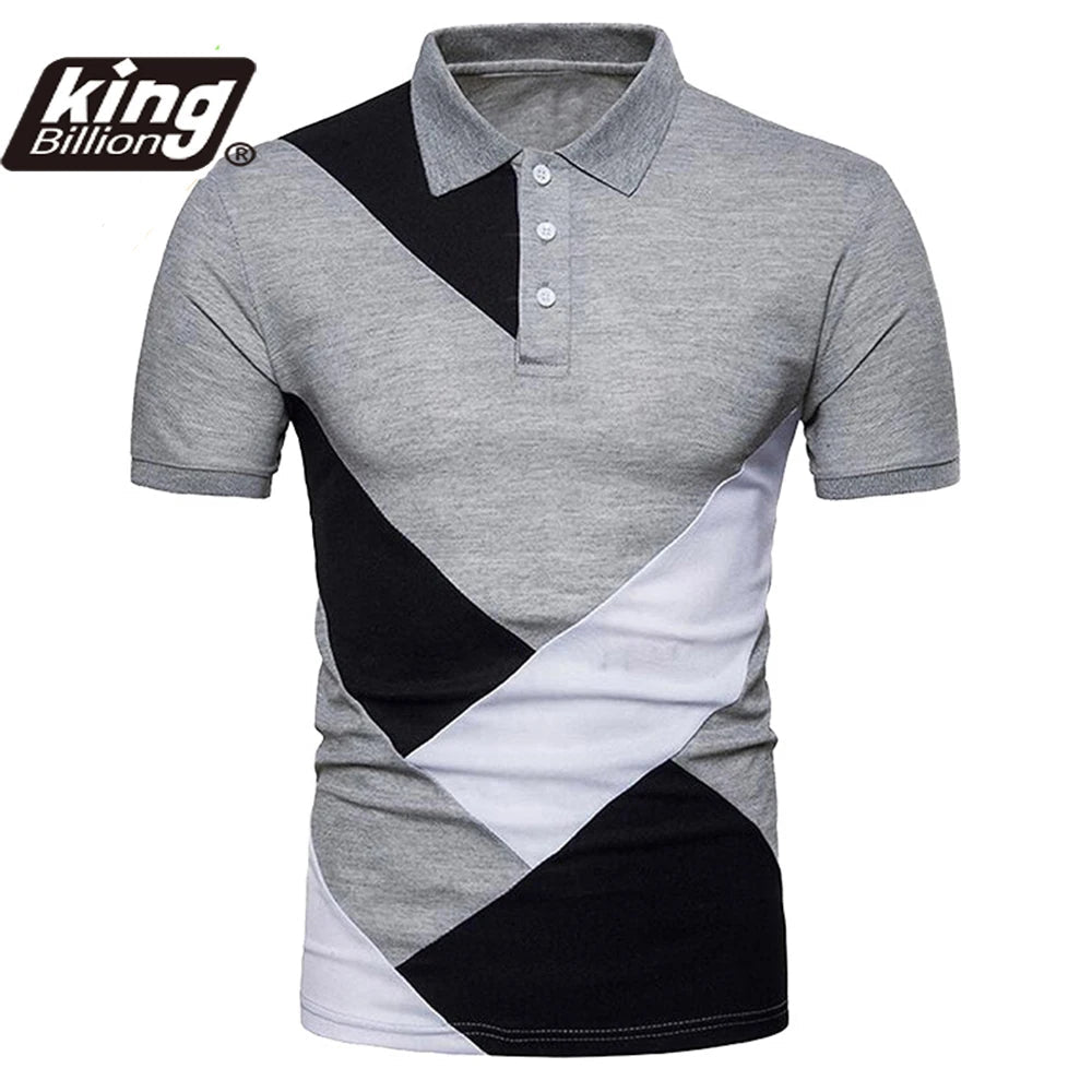 KB Men Polo Men Shirt Short Sleeve Polo Shirt Contrast Color Polo New Clothing Summer Streetwear Casual Fashion Men tops ShedPoundsPortal