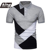 KB Men Polo Men Shirt Short Sleeve Polo Shirt Contrast Color Polo New Clothing Summer Streetwear Casual Fashion Men tops ShedPoundsPortal