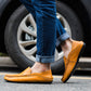 Summer Fashion Men Loafers Italian Casual Luxury Brand Men Shoes Genuine Leather Moccasins Light Breathable Slip on Boat Shoes