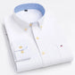 Casual Pure Cotton Oxford Mens Shirts Long Sleeve Plain Soild Regular Fit Fashion Button Man Dress Shirts