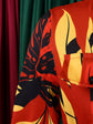 Elegant lapel print single breasted Waist tie long sleeved dress for spring and autumn women&